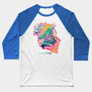 LUVGHTER - Ocean Abstract, Splatter Baseball T-Shirt